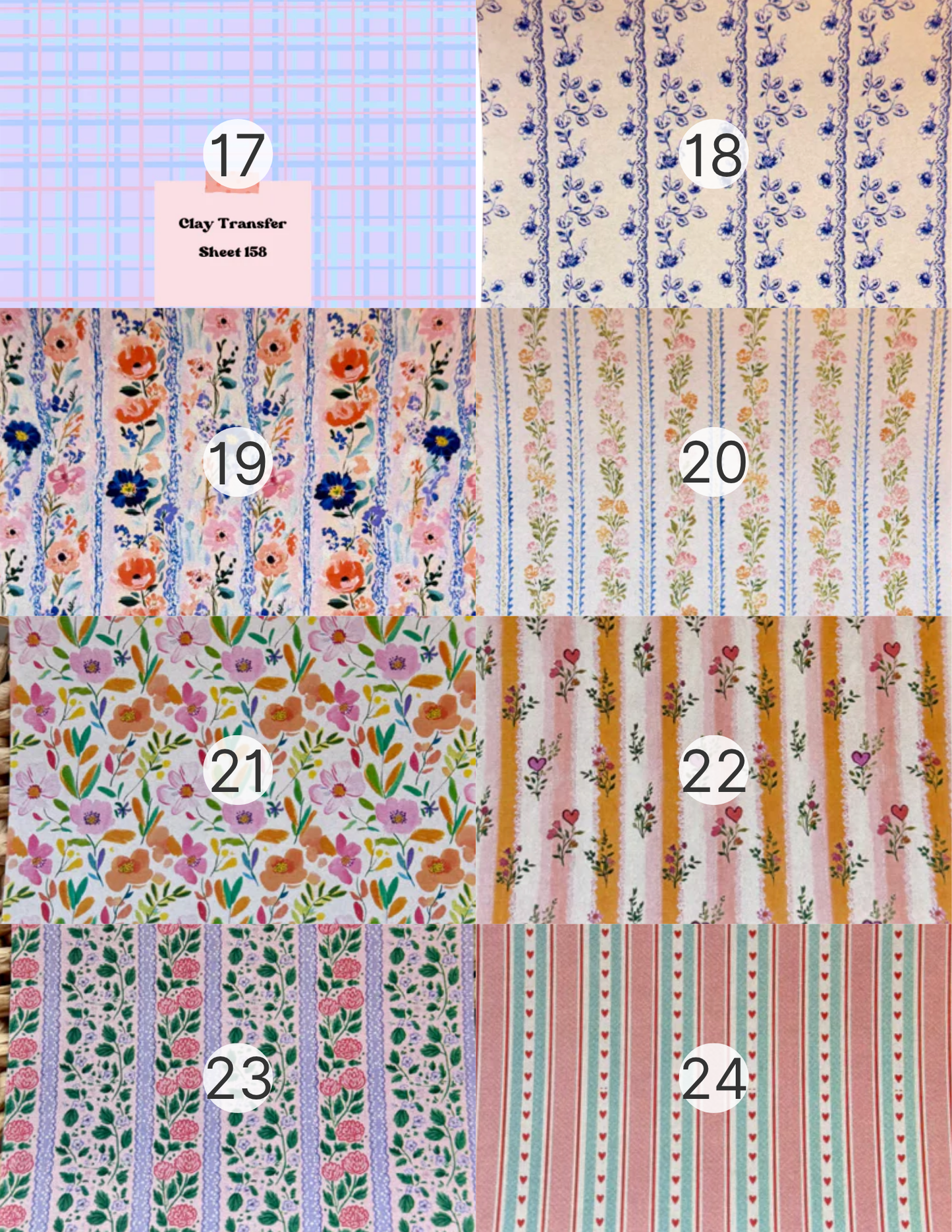 REP Transfer Sheets