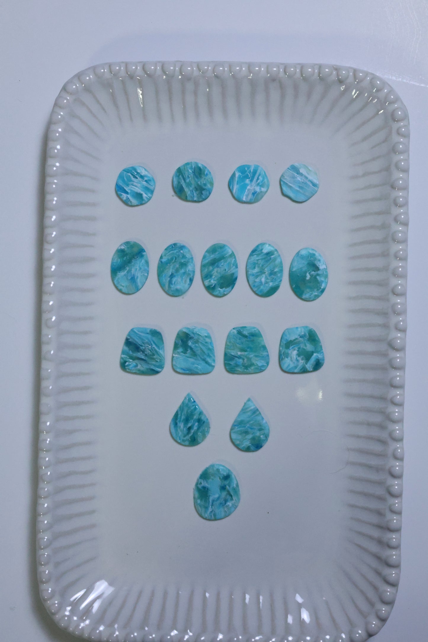 Turquoise Swirl Seaglass
